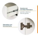 Ver imagem 4 de Cozinha Modulada 6 Peças com Tampo, Portas de Vidro e Balcão para Forno CabeCasa MadeiraOriginals Branco