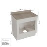 Cozinha Modulada 6 Peças com Tampo, Portas de Vidro e Balcão para Forno CabeCasa MadeiraMadeira - 17