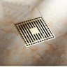 Ralo Vintage Retrô Quadrado Linhas Bronze Antigo 10x10 - 1
