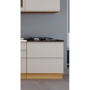 Ver imagem 1 de Balcão 80cm Mdf 1 Porta 1 Gaveta Tampo Recorte Cooktop 4 Bocas com Rodapé em Pvc Inova Ng Itatiaia