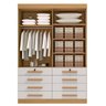 Guarda Roupa Solteiro MDF 4 Portas 8 Gavetas Marselha Plus - 9