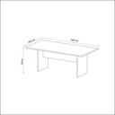 Ver imagem 3 de Mesa Reunião Me4119 Amêndoa Tecnomobili