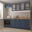 Ver imagem 1 de Cozinha Modulada 6 Peças com Tampo, Portas de Vidro e Balcão de Embutir CabeCasa MadeiraOriginals