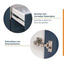 Ver imagem 4 de Cozinha Planejada 6 Peças com Tampo, Portas de Vidro e Balcão de Embutir CabeCasa MadeiraOriginals Azul/Branco