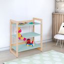 Ver imagem 1 de Estante Infantil Baixa para Livros e Brinquedos Diversos 64x75cm Colorê Verde Menta