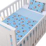 Jogo de Lençol de Berço Americano T Mônica: Azul - 1