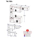 Ver imagem 4 de Armário de Cozinha Compacta com Balcão Sofia Multimóveis V2001 - Branco