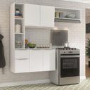 Ver imagem 1 de Armário de Cozinha Compacta com Balcão Sofia Multimóveis V2001 - Branco