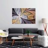 Quadro Decorativo Flor Abstrata Em Canvas 1 Peça - 1