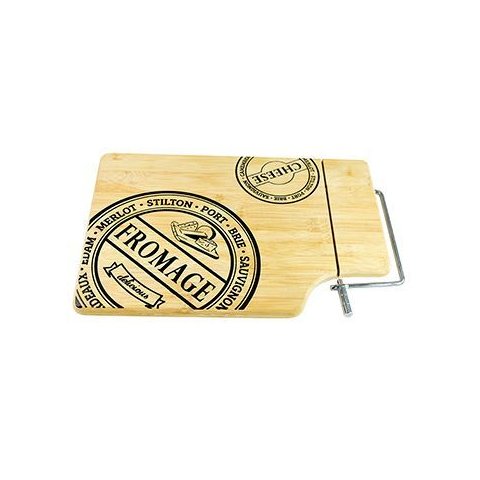 Tábua para Corte de Queijo com Cortador em Aço Inox