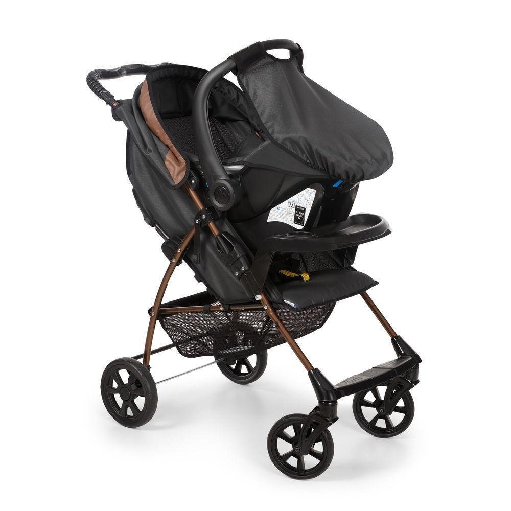 Travel System Galzerano Carrinho de Bebê Romano com Bebê Conforto Cocoon Slim Preto e Cobre - 4