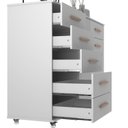 Ver imagem 5 de Cômoda Sapateira 1 Porta 10 Gavetas com Rodízio Monterrey Yescasa