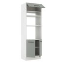 Ver imagem 4 de Torre Quente Madesa Agata 70 cm 3 Portas Branco/Cinza Cor:Branco/Cinza