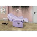 Ver imagem 1 de Cadeira Poltrona Estética Cílios Reclinável Barão com Assento de Elevação Corano