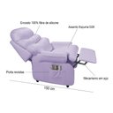 Ver imagem 6 de Cadeira Poltrona Estética Cílios Reclinável Barão com Assento de Elevação Corano