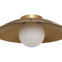 Ver imagem 4 de Luminária Plafon Arandela Cuia (d)25cm (a)12,5cm 1xg9 Halopin Max 28w Ip20