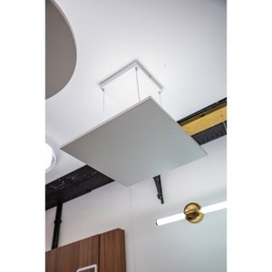Plafon Reflect Sq 50cmx50cmx1,5cm 1xled Integrado 36w 3000k 2400lm Ip20