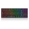 Teclado Mecânico sem Fio Redragon Kumara Elite - Abnt2 - 2.4ghz - Rainbow - Preto - 1