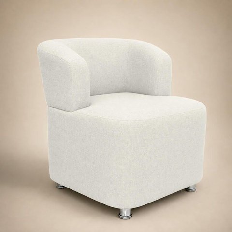 Poltrona:Organica:Sala Recepção:Confortável Reforçada:Bouclé