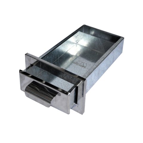 Gaveta Cinzeiro Lareira Chapa Aço Galvinox Popular 46x32x6cm Metal Mig 659mtm