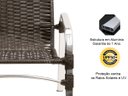Ver imagem 2 de Kit 4 Cadeiras e Mesa, 2 Espreguiçadeiras, 1 Balanço Ninho e 1 Chaise em Alumínio