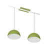 Lustre Pendente Design 7632 Para 2 Lâmpadas E27 Cor Verde - 1