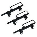 Ver imagem 1 de Kit 3 Trincos Cavalo c/ Alça Portão Porteira Aço Preto 280mm