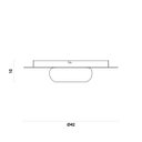 Ver imagem 4 de Plafon Nobile 42cm X 10cm 1xled Integrado 12w 3000k 600lm Ip20