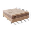 Ver imagem 3 de Cama Box Queen com Colchão Molas (158x198x72) Império Gazin Cr35392 Areia/bege