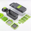 Ver imagem 2 de Kit 2 Cortadores de Alimentos Multifuncional 9 em 1