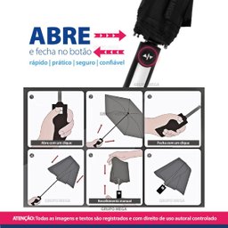 Guarda-chuva Masculino Premium Automático Abre e Fecha G224 - 3