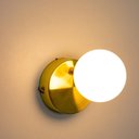 Ver imagem 6 de Plafon Dusso Latão / Opalino (d)9cm (a)13cm 1xled Integrado 5w 2700k 300lm Ip20