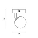 Ver imagem 5 de Plafon Dusso Latão / Opalino (d)9cm (a)13cm 1xled Integrado 5w 2700k 300lm Ip20
