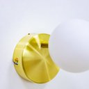 Ver imagem 3 de Plafon Dusso Latão / Opalino (d)9cm (a)13cm 1xled Integrado 5w 2700k 300lm Ip20