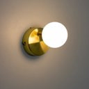 Ver mais imagens de Plafon Dusso Latão / Opalino (d)9cm (a)13cm 1xled Integrado 5w 2700k 300lm Ip20