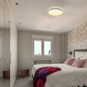 Ver mais imagens de Luminária Plafon Chamfer (D)40cm (A)7,5cm 1XLED Integrado 24W 3000k 1400LM IP20 Branco Bella Iluminação