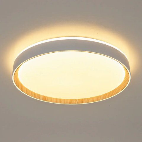 Luminária Plafon Chamfer (d)40cm (a)7,5cm 1xled Integrado 24w 3000k 1400lm Ip20
