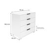 Cômoda 4 Gavetas Altezza Belmax:branco - 4