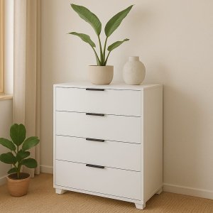 Cômoda 4 Gavetas Altezza Belmax:branco