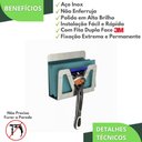 Ver imagem 2 de Porta Bucha de Banho e Gillette Inox Adesivo Elg