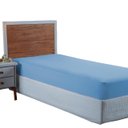 Ver imagem 1 de Lençol Solteiro Aveludado 400 Fios Cama Box e Infantil com Elástico Avulso:azul Piscina