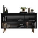 Ver imagem 3 de Buffet 3 Portas 136cm Retrô Elza Yescasa Preto