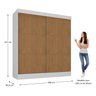 Guarda-roupa Casal Flex 2 Portas 3 Gavetas Pantanal - 7