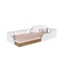 Ver imagem 2 de Cama Montessoriana Infantil Branca Mdp Memphis Quarto Art In Móveis