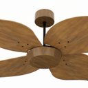 Ver imagem 2 de Ventilador de Teto com Controle Remoto Natuvent Flower no Light 4 Pás Madeira Imbuia
