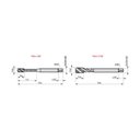 Ver imagem 3 de Macho Máquina Canal Helicoidal 45° Din 2184-1 5/8" - Dormer Ex205/8