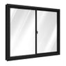 Janela de alumínio 02 folhas Branco Classic com Vidro Fume - 100x120 - 1