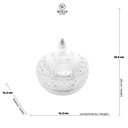 Ver imagem 4 de Potiche Decorativo de Cristal Lys 14cm X 15cm - Wolff