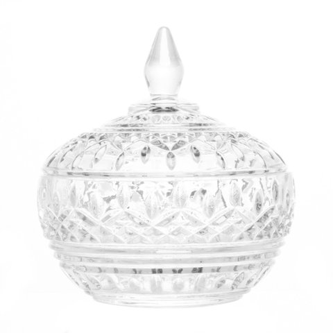 Potiche Decorativo de Cristal Lys 14cm X 15cm - Wolff