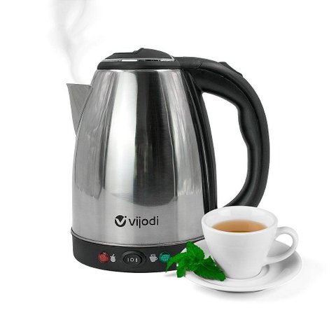 Chaleira Eletrica Aço Inox Jarra Bule 1500w 2l Portatil 110v